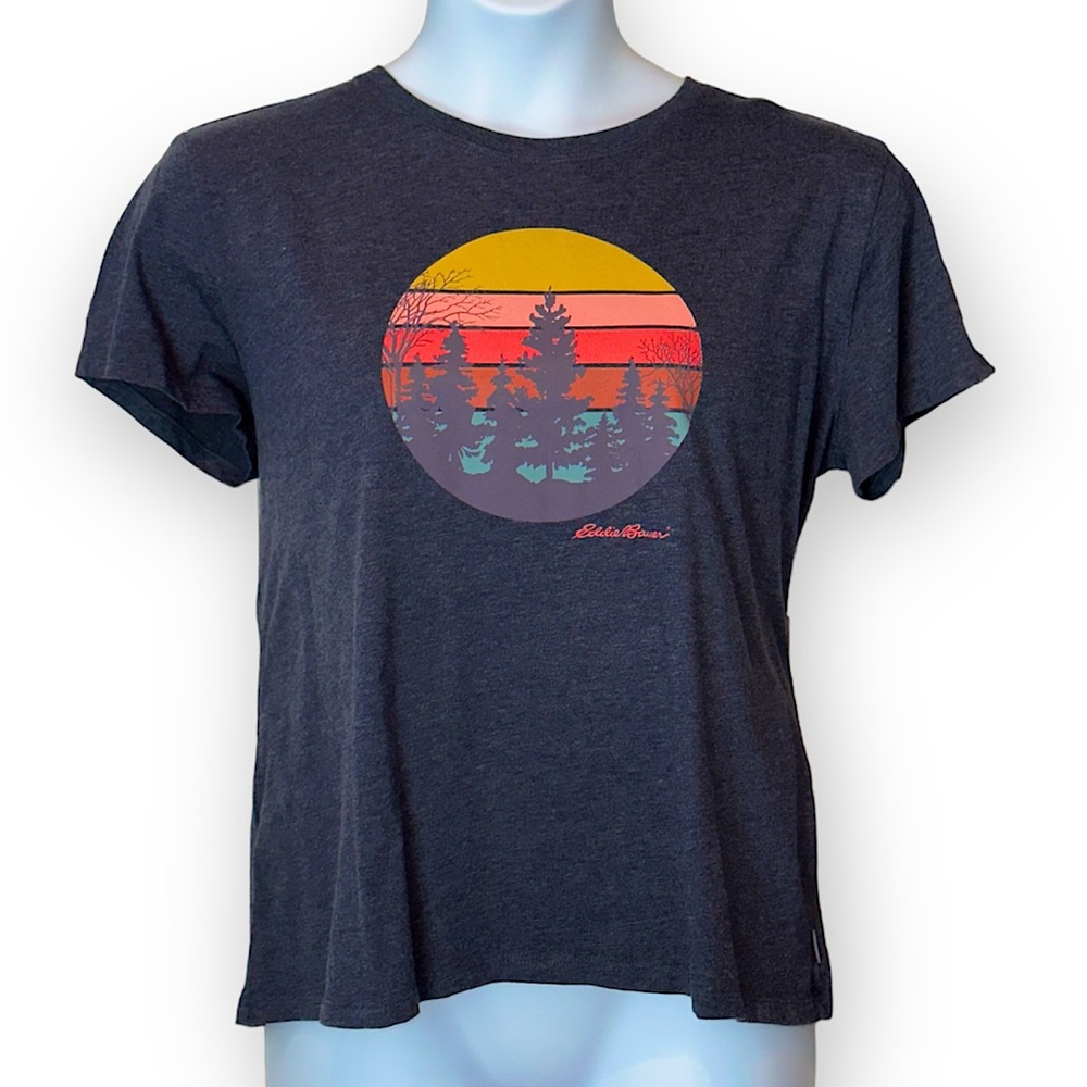 NWOT - Eddie Bauer | Graphic Tee | Navy Weathered | Size XL